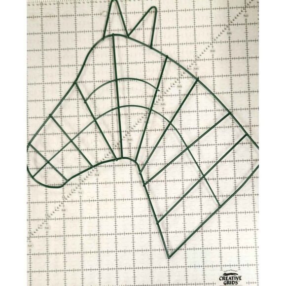 WIRE HORSE HEAD Christmas Wreath Frame heavy duty Set of 2. Black Wire western h - Picture 3 of 4